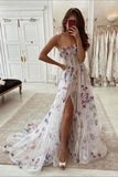 A-line Sweetheart Colorful Long Prom Dress With Lace Appliques,DS152-Daisybridals