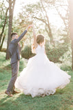 A-line Elegant Forest Wedding Dresses Country Bridal Gowns,DW034-Daisybridals