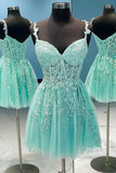 A-line Hot Pink Lace Appliques Party Dress Homecoming Dress PD460 - Daisybridals