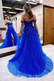 A-line Off The Shoulder Long Prom Dress Formal Gown,DS160-Daisybridals