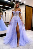 A-line Off The Shoulder Long Prom Dress Formal Gown,DS160-Daisybridals
