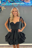 A-line Pink Ruffle Cute Sweetheart Homecoming Dresses  PD491-Daisybridals