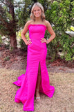 Ruffle Strapless Mermaid Tiffany Blue Prom Dress Party Dress,DS249-Daisybridals