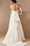 Ivory Tulle Spaghetti Straps Beach Wedding Dress,DW001-Daisybridals