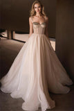 Romantic Straps Sweetheart Beading Boho Wedding Dress,DW071-Daisybridals