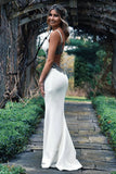 Spaghetti Straps Mermaid Wedding Dress Bridal Gown with Appliques-Daisybridals