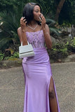 Strapless Appliques Fitted Burgundy Long Prom Dress Formal Dress,DS237-Daisybridals