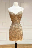 Tie Back Hot Pink Appliqued Bodycon Tight Homecoming Dress PD478-Daisybridals