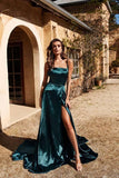 A-line Spaghetti Straps Long Prom Dress Formal Gown,DS164-Daisybridals