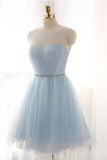 Charming Tulle Short Prom Dresses Homecoming Dresses,DH191-Daisybridals